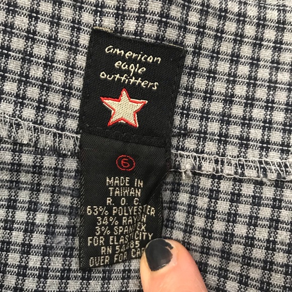 2/$15 or 3/$20 American Eagle grey and navy skirt - Picture 6 of 6
